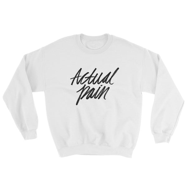 Script Logo // Light Crewneck Sweater