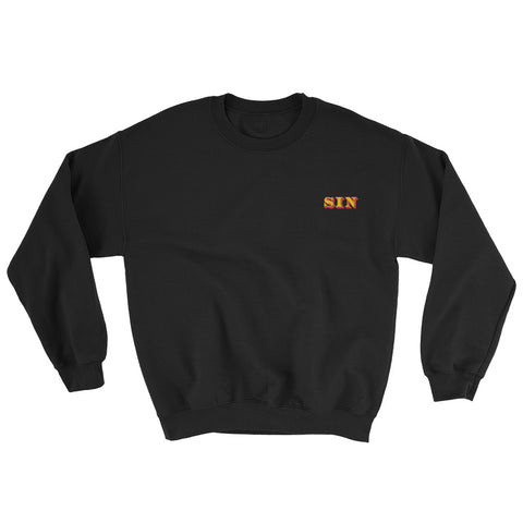Sin // Embroidered Crewneck Sweater