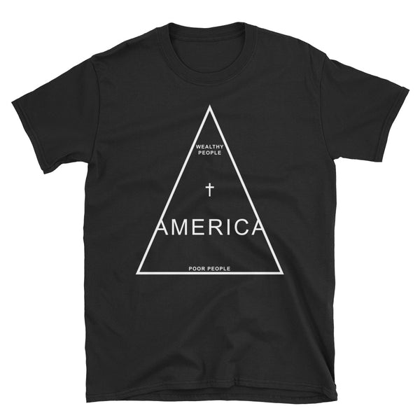 America // Black // Short-Sleeve Unisex T-Shirt