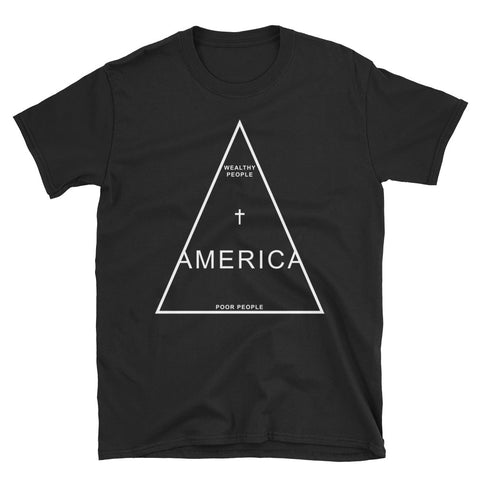 America // Black // Short-Sleeve Unisex T-Shirt
