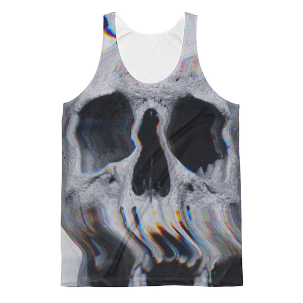 Wavy Skull // All Over Printed Tank Top