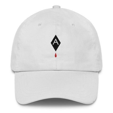 Diamond Blood Drop // UNSTRUCTERED TWILL HAT
