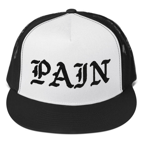 Pain // Black on White // Trucker Cap